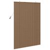 vidaXL Roller Blind with Curtains Manual Brown 39.37 x 62.99 in Bamboo