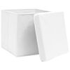 vidaXL Storage Box Set of 10 White Non-woven fabric (100% polyester)