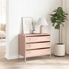 vidaXL Sideboard Pink Cold-rolled steel 26.8 in x 15.4 in x 23.0 in