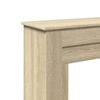 vidaXL Fireplace Surround Sonoma Oak 35.4x11.8x35.4" Engineered Wood