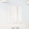 vidaXL Wall Mirror Square 15.75 x 15.75 in Tempered Glass