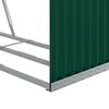 vidaXL Log Holder Green 47.2"x17.7"x55.1" Galvanized Steel