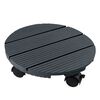 Nature Plant Trolley Anthracite Wood and plastic composite &Oslash;11.8 in
