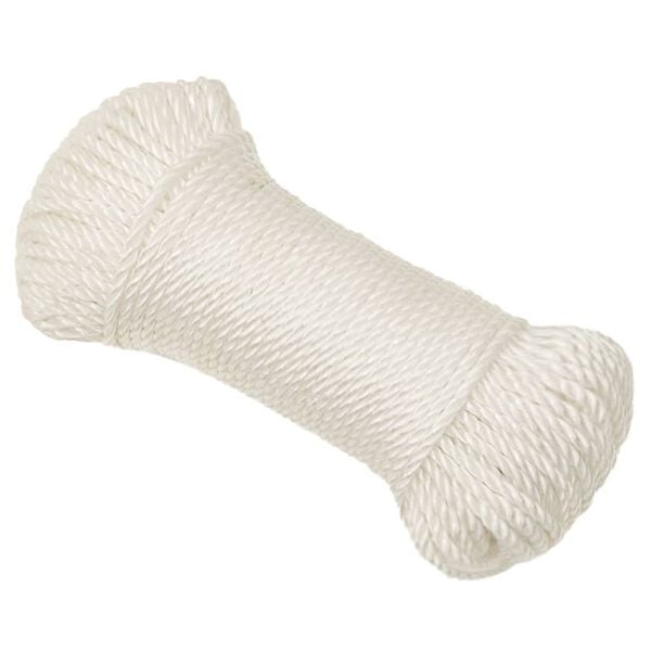 vidaXL Work Rope White 0.31 " 820.2 ' Polypropylene