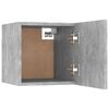 vidaXL Bedside Cabinet Set of 2 Concrete gray Engineered wood