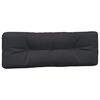 vidaXL Pallet Cushion Set of 3 Black Fabric (100% polyester) Large