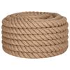 vidaXL Jute Rope 16.4 ' Long 1.42 " Thick