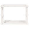 vidaXL Patio Log Holder White 42.5x20.5x29.1" Solid Wood Pine