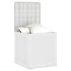 vidaXL Storage Box White 21.65 x 20.87 x 22.44 in Polypropylene