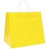 vidaXL Paper Bags 50 pcs with Handles Yellow 32x22x28 cm
