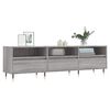vidaXL TV Cabinet Grey Sonoma Engineered Wood, Iron Large TV Cabinet