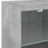 vidaXL 6 Piece TV Wall Units with LED Concrete Gray Engineered Wood