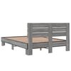 vidaXL Bed Frame Grey Sonoma Engineered wood Small Double Durable
