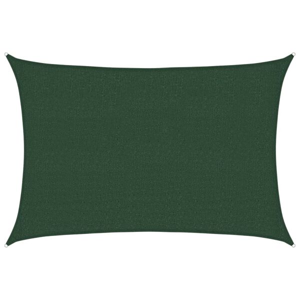 vidaXL Sunshade Sail 1.75 oz/ft&sup2; Dark Green 8.2x11.5' HDPE