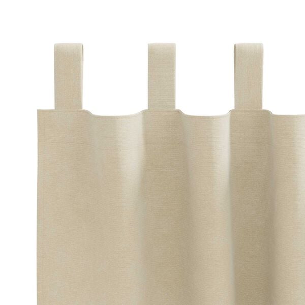 vidaXL Blackout Curtains 2 pcs Cream 55.12 x 102.36 in Velvet