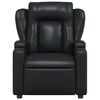 vidaXL Massage Recliner Chair Black Faux leather, metal, plywood Single