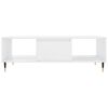 vidaXL Coffee Table High gloss white Engineered wood, iron Medium