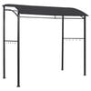 vidaXL BBQ Gazebo Anthracite Steel 84.6x59.1x86.6 in UV-resistant