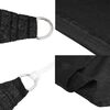 vidaXL Sunshade Sail 1.75 oz/ft² Black 3/4x6.6' HDPE
