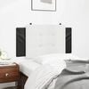 vidaXL Headboard Cushion Black and White Faux leather 39.4 in wide