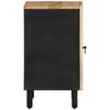 vidaXL Bathroom Cabinet Black Solid mango wood Compact Bathroom Cabinet