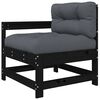vidaXL Garden Lounge Set Black, Anthracite