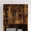 vidaXL Wall Cabinet Smoked Oak Engineered Wood 31.5 x 16.7 x 25.2 in