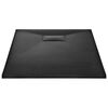 vidaXL Shower Base Tray SMC Black 39.4"x27.6"