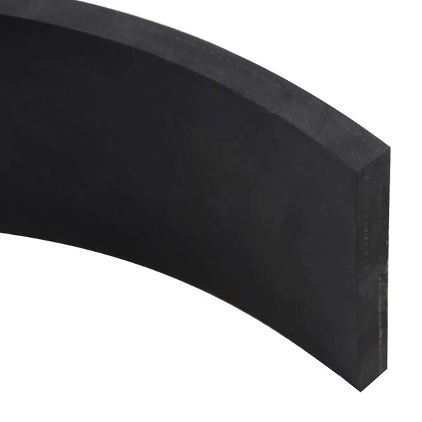 vidaXL Rubber Edge For Snow Plow Black Styrene-butadiene rubber