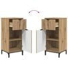 vidaXL Bathroom Furniture Set with Drawer with Shelf 3 pcs Artisan Oak