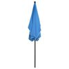 vidaXL Garden Parasol Azure Blue Polyester 82.7in x 55.1in Tiltable