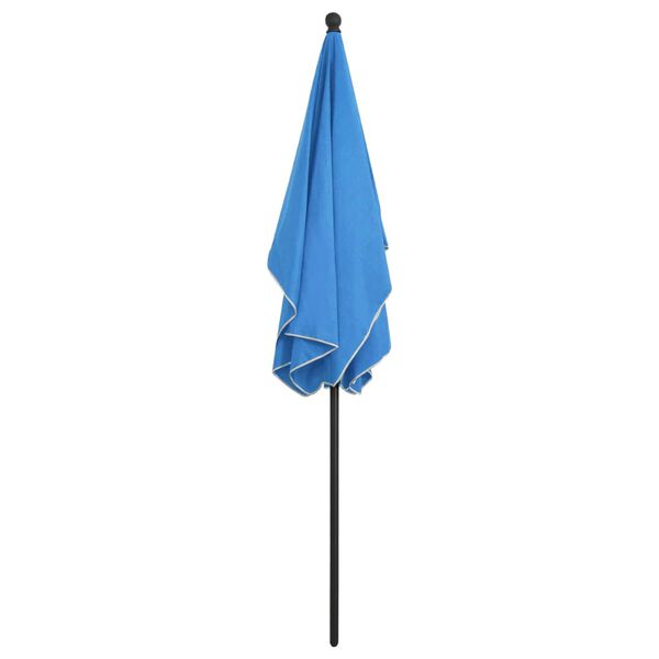 vidaXL Garden Parasol Azure Blue Polyester 82.7in x 55.1in Tiltable