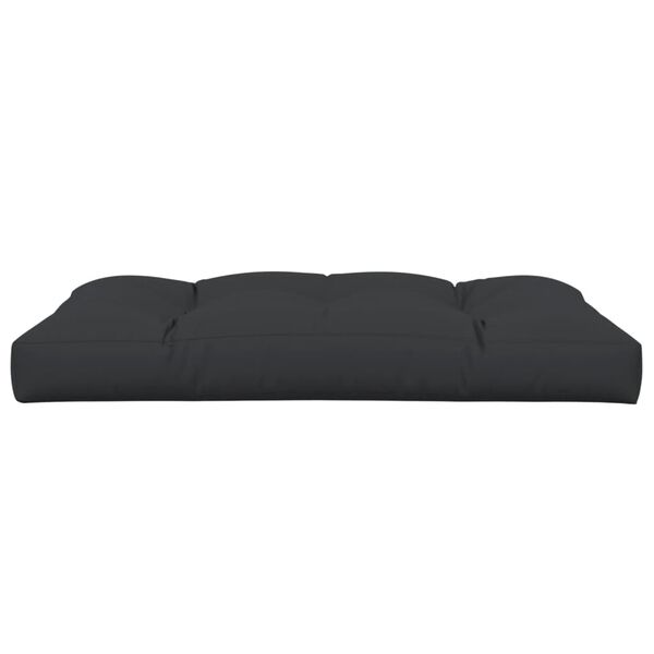 vidaXL Pallet Cushion Black 100% polyester 47.2 x 31.5 in
