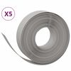 vidaXL Garden Edgings 5 pcs Gray 32.8' 5.9" Polyethylene