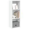 vidaXL Bookcase White Engineered wood 15.7 x 11.8 x 44.9 in Bookcase