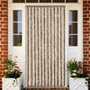 vidaXL Fly Curtain Dark Brown and Beige 39.4x90.6" Chenille
