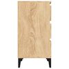 vidaXL Bedside Cabinet Sonoma oak Engineered wood Medium Bedside Cabinet