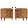 vidaXL Bedside Cabinets 2 pcs 15.7"x13"x18.1" Solid Wood Mango