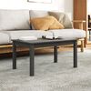 vidaXL Coffee Table Grey Solid pine wood Medium Durable Coffee Table