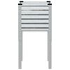 vidaXL Garden Planter Galvanized Galvanized Steel 17.7 x 17.7 x 34.6 in