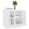 vidaXL Sideboard High gloss white Engineered wood Medium Sideboard