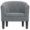 vidaXL Tub Chair Dark grey Velvet (100% polyester), pinewood, plywood