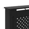 vidaXL Radiator Cover Black 44.1"x7.5"x32.1" MDF