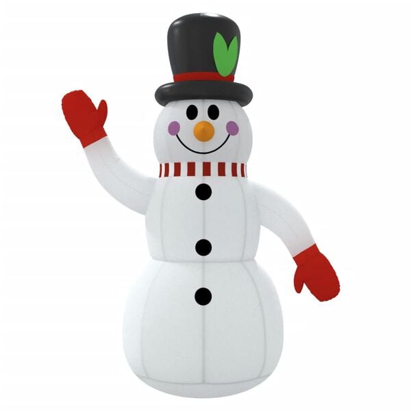 vidaXL Inflatable Snowman Multicolor Oxford fabric with PU coating