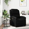 vidaXL Recliner Chair Black Faux leather, metal, plywood Single