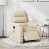 vidaXL Electric Massage Recliner Chair Cream Polyester, Foam, Metal, Plywood