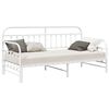 vidaXL Daybed Frame with Headboard White 35.4" x 74.8" Steel