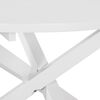 vidaXL Dining Table White Solid rubber wood, MDF