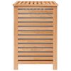vidaXL Laundry Basket 17.7x17.7x25.6" Solid Wood Walnut