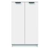 vidaXL Shoe Cabinet White Engineered Wood Medium Shoe Cabinet